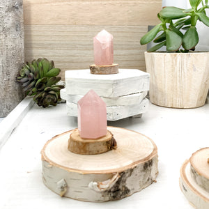 Rose Quartz, Crystal Obelisk, Tower, Point - Interiors in Balance