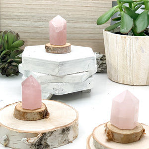 Rose Quartz, Crystal Obelisk, Tower, Point - Interiors in Balance