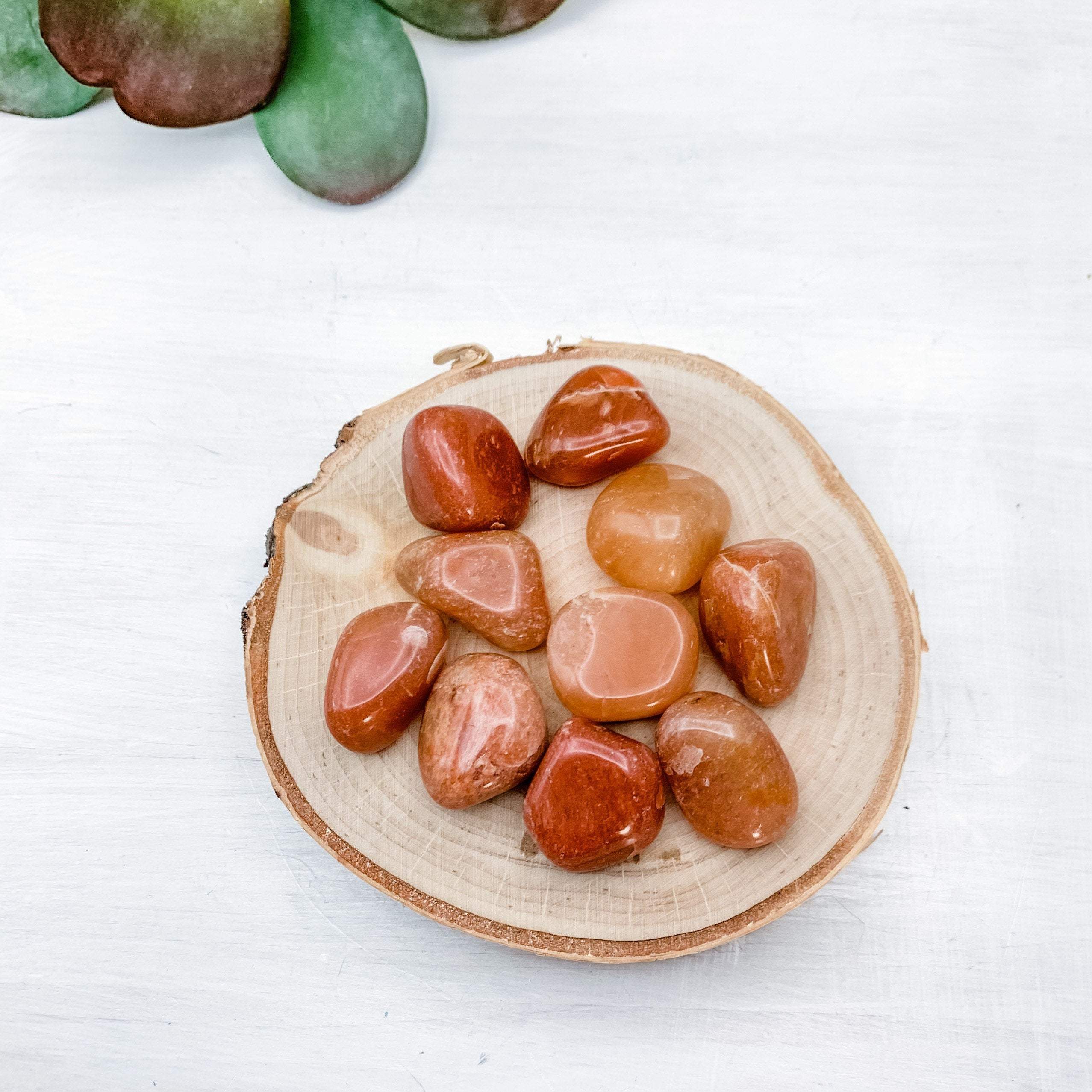 Red Aventurine, Chakra Balancing Polished Tumbled Stone - Interiors in Balance