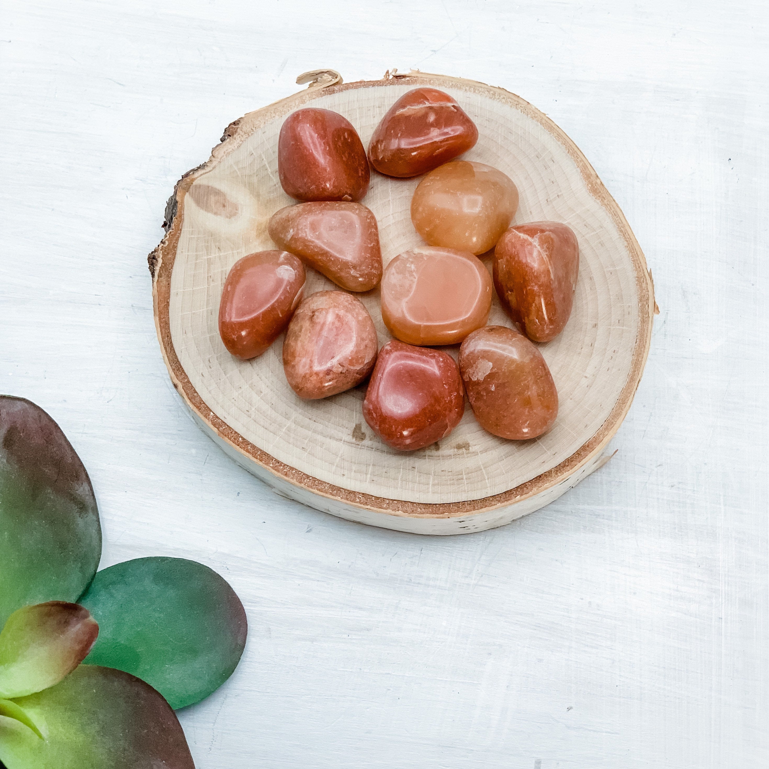Red Aventurine, Chakra Balancing Polished Tumbled Stone - Interiors in Balance
