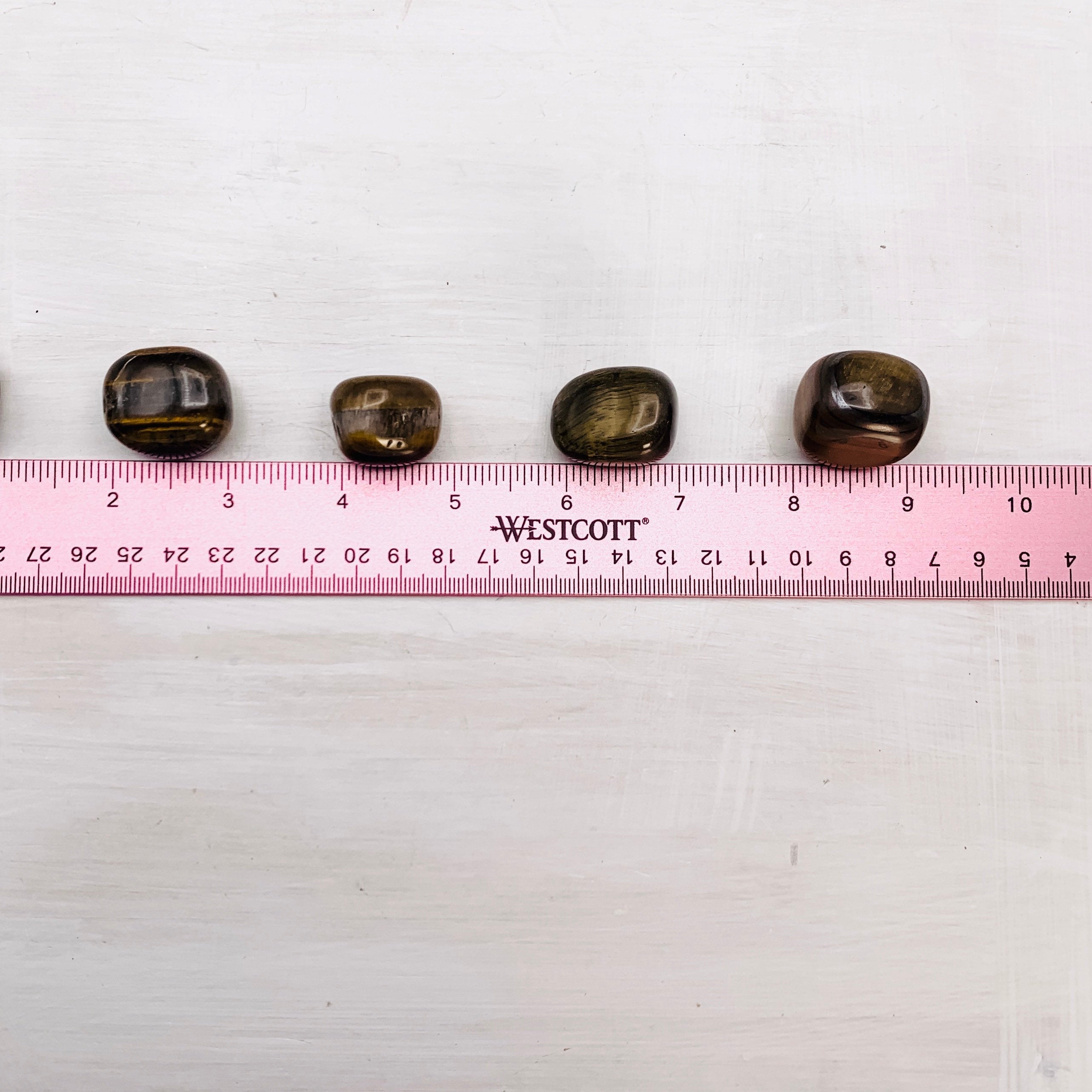 Tiger’s Eye Tumbled Round Polished Stone - 1 Per Order - Interiors in Balance