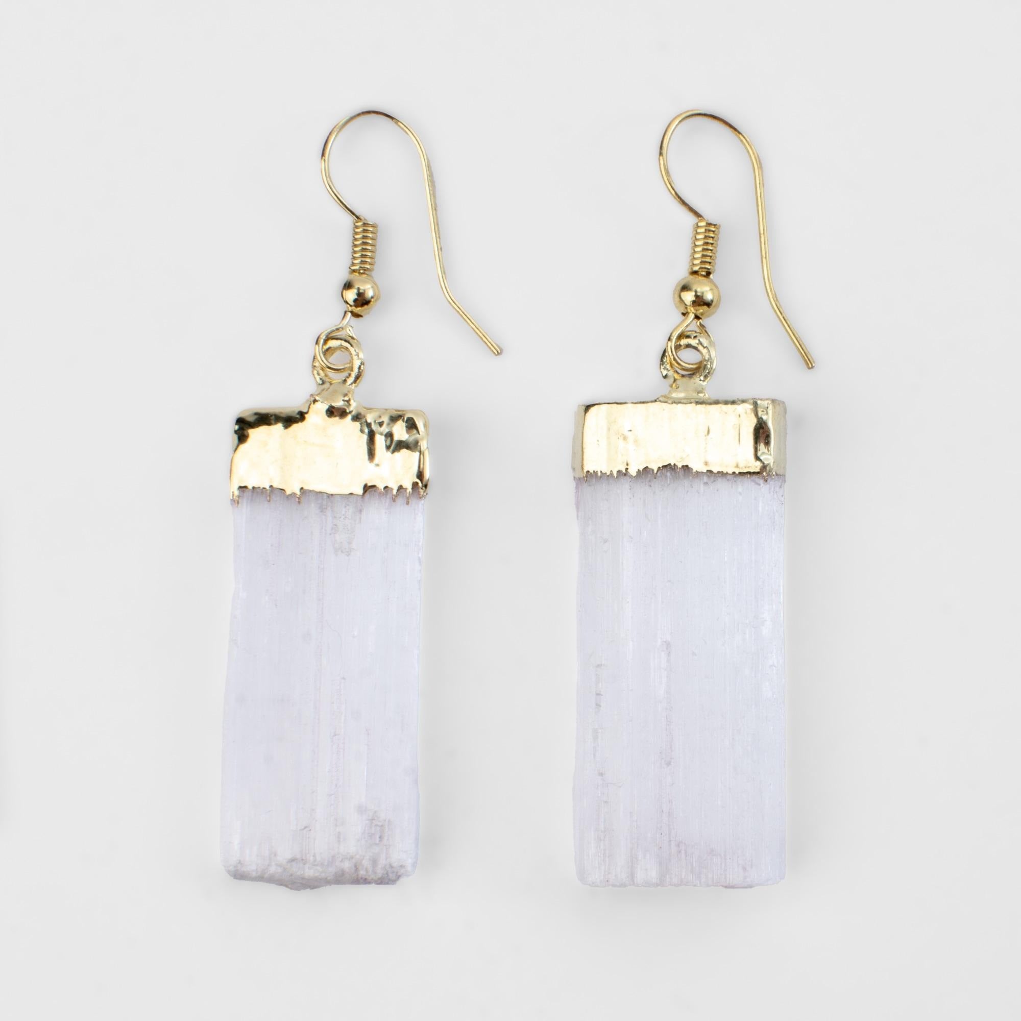 Selenite Crystal Earrings