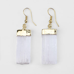 Selenite Crystal Earrings