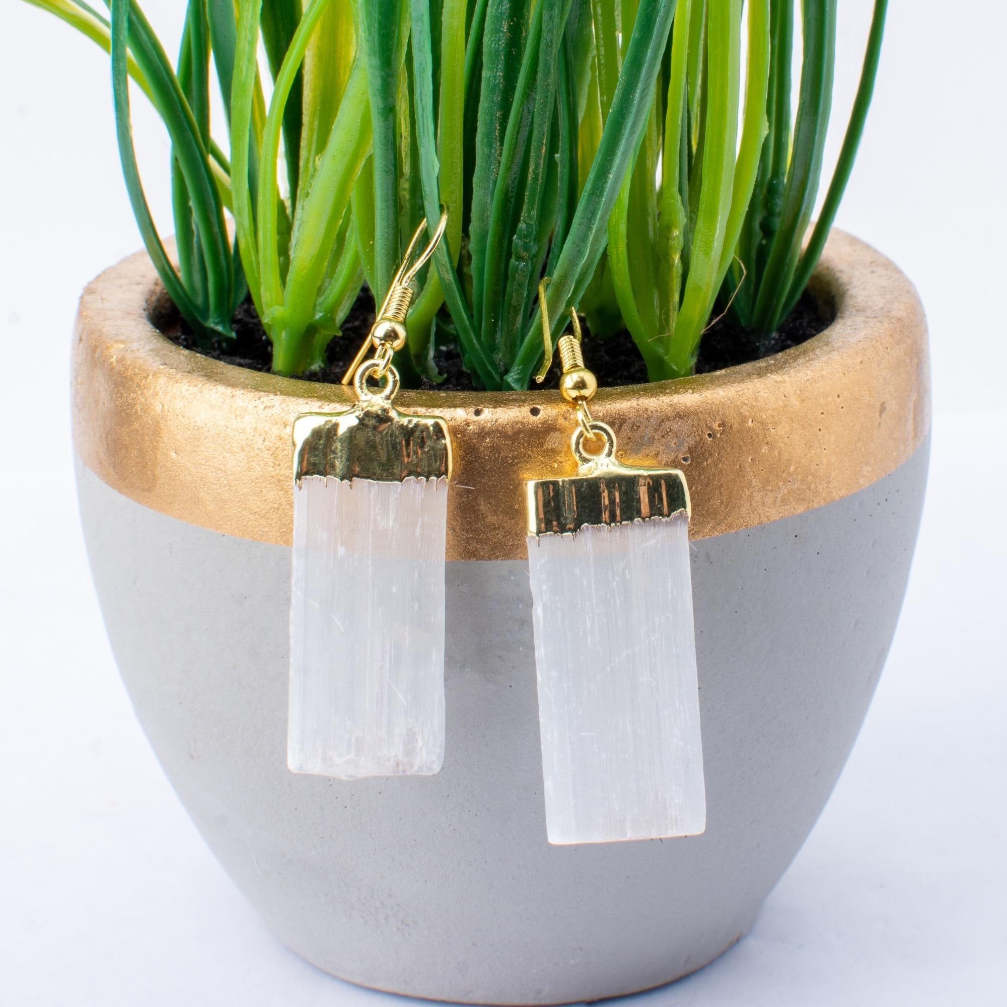 Selenite Crystal Earrings