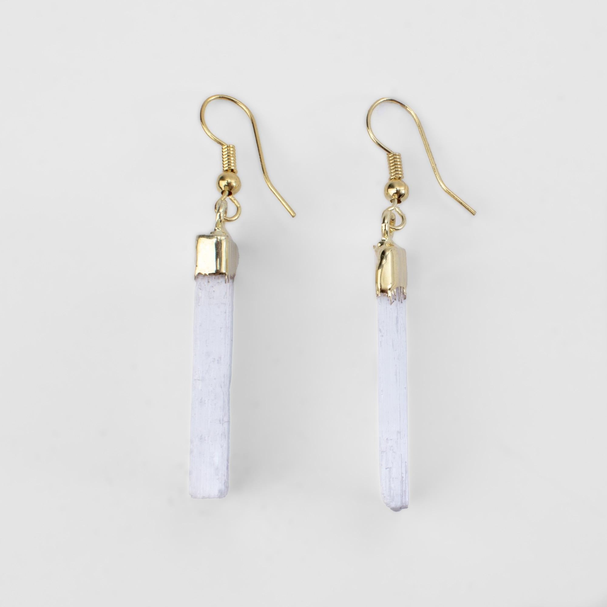 Selenite Crystal Earrings