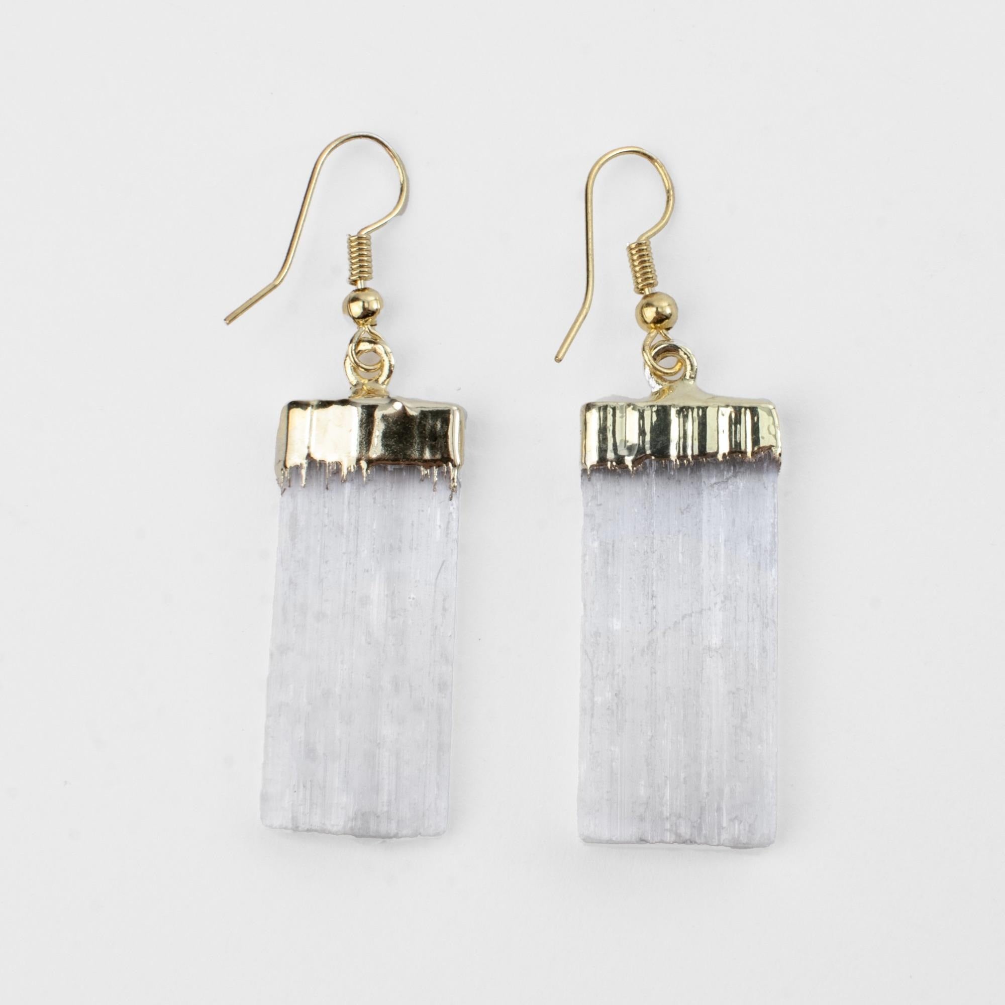 Selenite Crystal Earrings