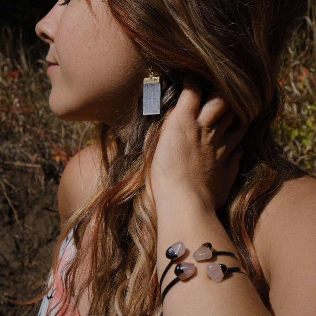 Selenite Crystal Earrings