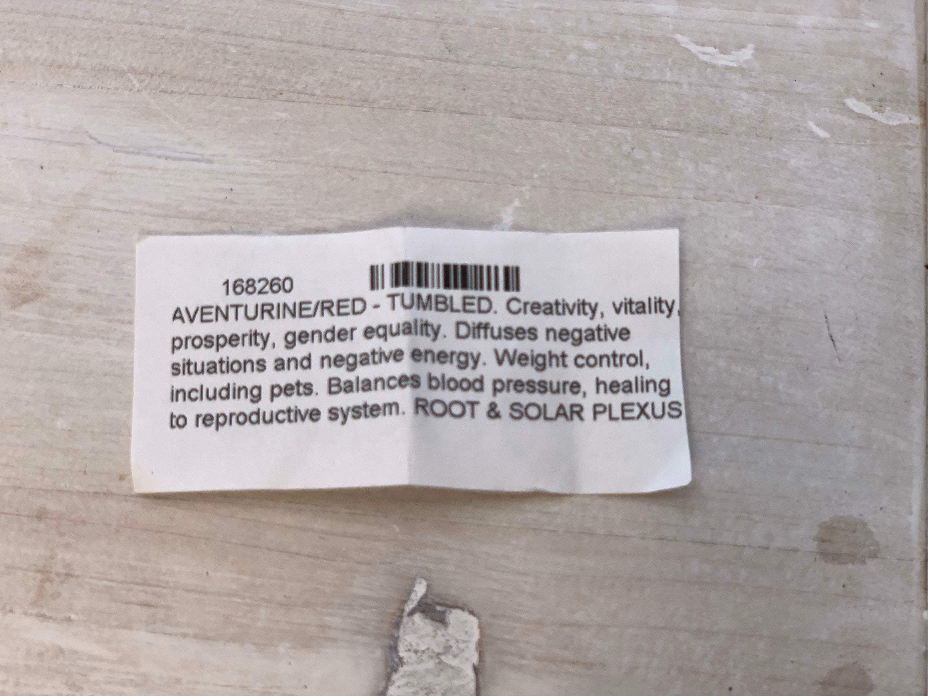 Red Aventurine Crystal Tumbled Nuggets - Interiors in Balance