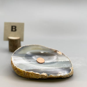 Agate Dish, Natural Stone (B)