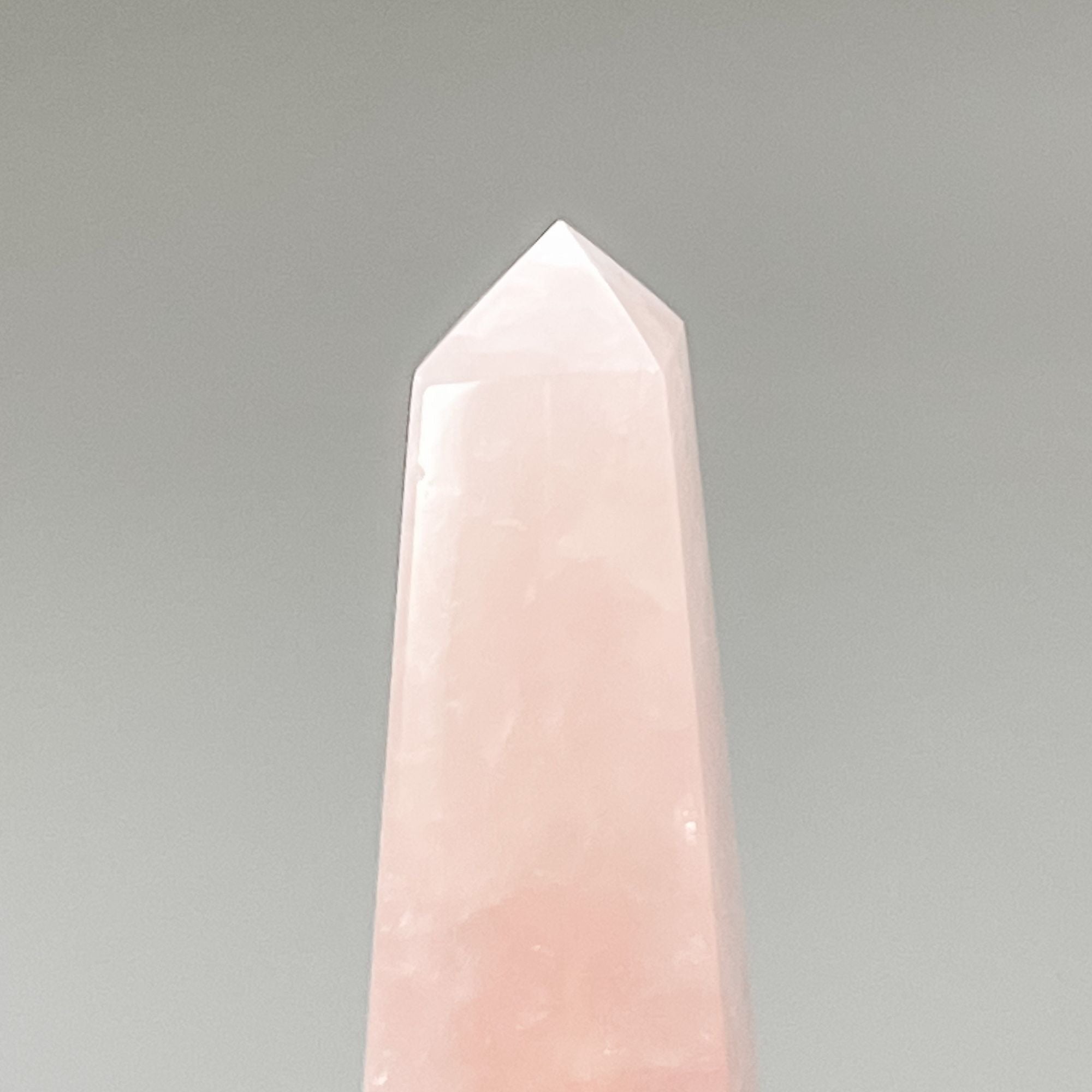 Rose Quartz Obelisk, 6” High