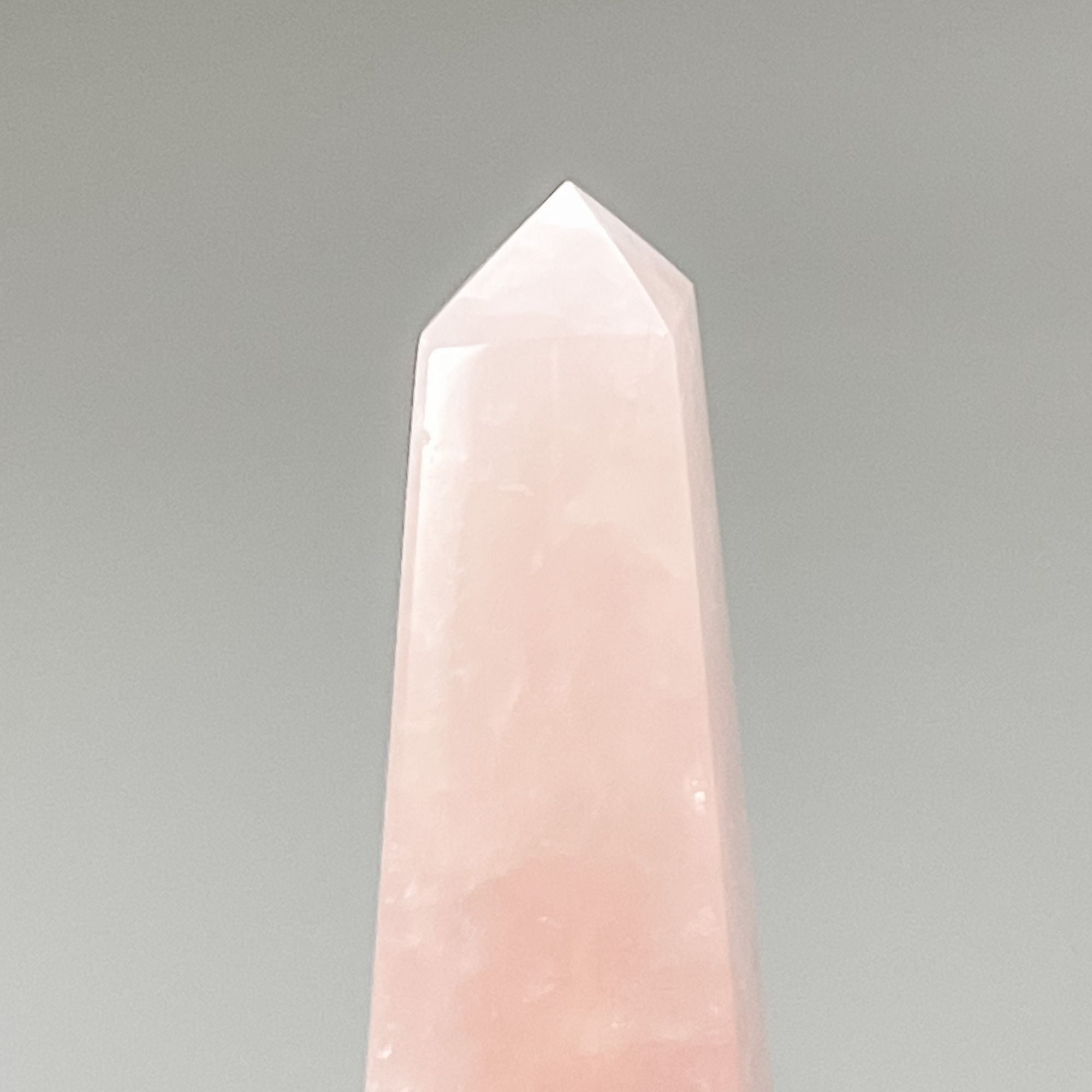 Rose Quartz Obelisk, 6” High