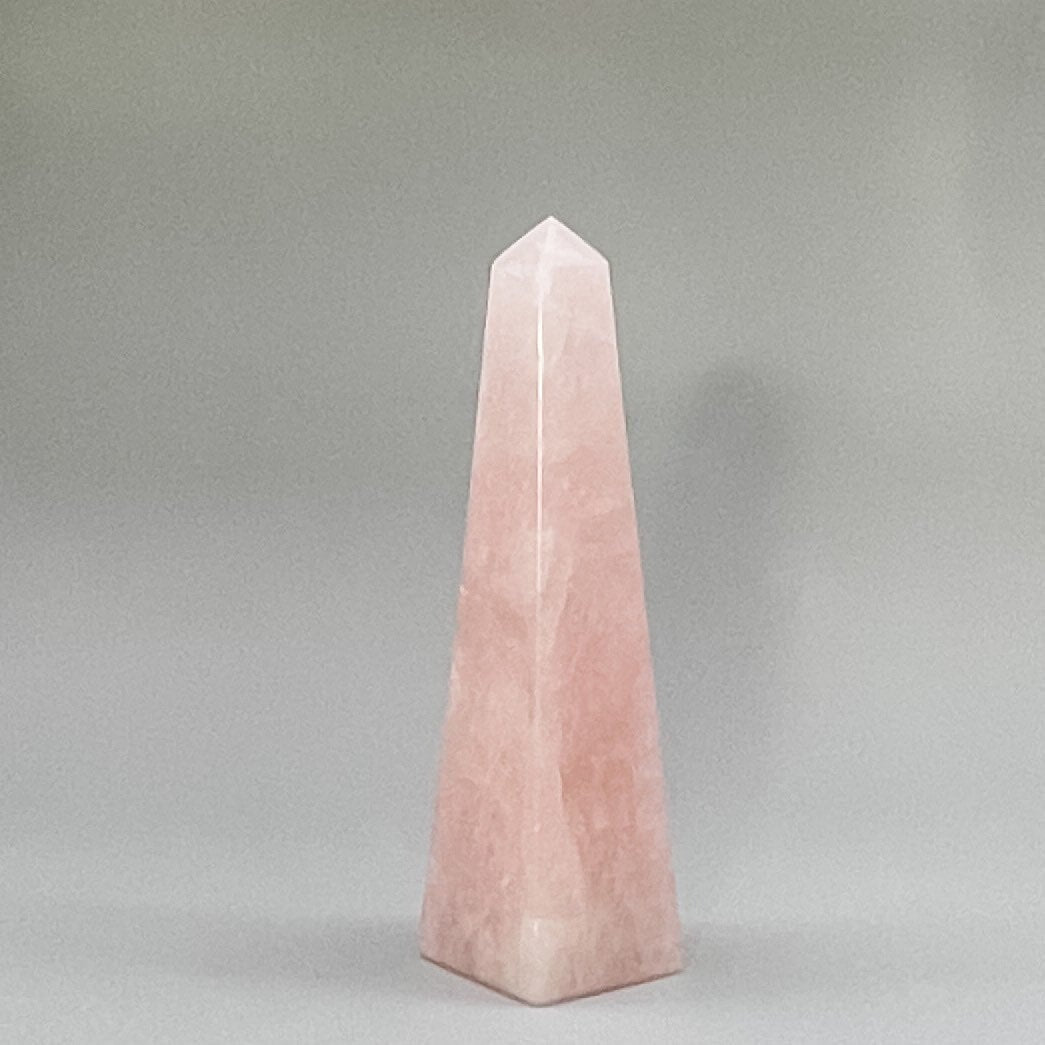 Rose Quartz Obelisk, 6” High