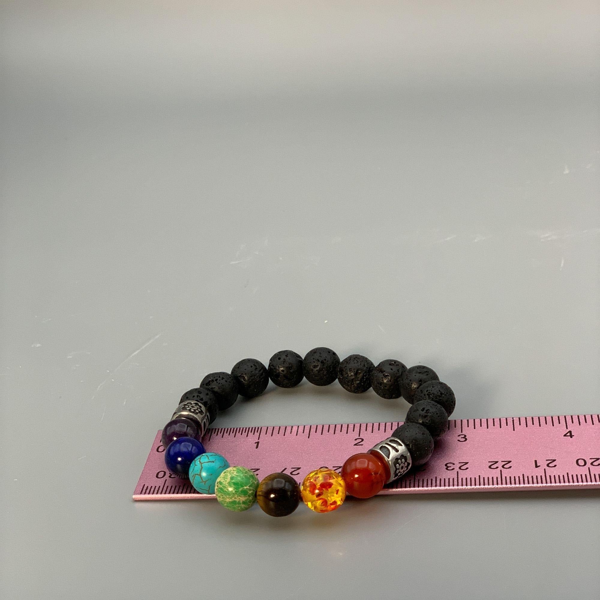 Set of Chakra Crystal Bracelets for Adult and Child