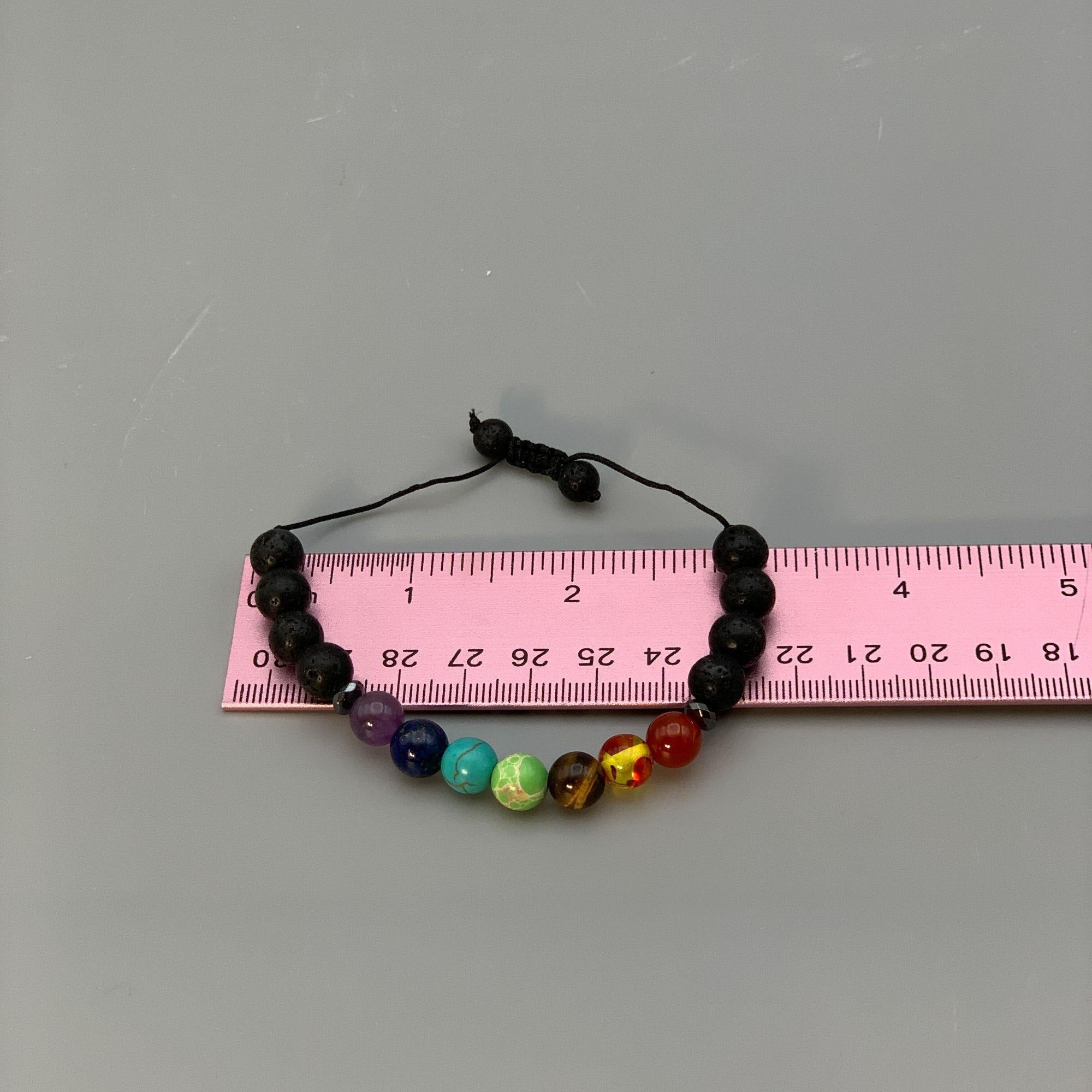 Set of Chakra Crystal Bracelets for Adult and Child